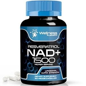 WELLNESS LABSRX NAD Supplement, 1500mg – USA Made Liposomal NAD+ Supplement with Resveratrol, NAD Plus Boosting – Support Cellular Health, Stamina & Healthy Aging – Ultra Strength Capsules
