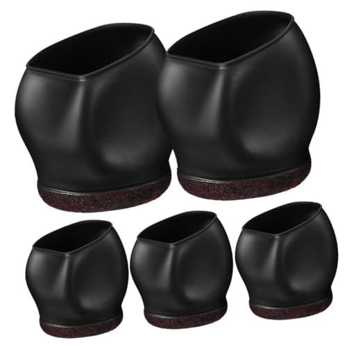 Yardenfun 5 Uds Funda De Rueda Tazas con Ruedas para Silla De Oficina Fundas para Pies De Silla Tapón De Rueda para Silla Rodante Protectores De Patas De Silla Tazas con Ruedas para