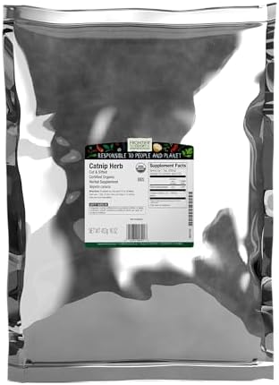 Frontier Co-op Organic Catnip, 1-Pound Bulk, Loved By Cats & Gard...
