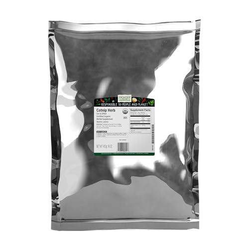 Frontier Co-op Organic Catnip, 1-Pound Bulk, Loved By Cats & Gardeners, Popular Tea Blend, Organic, Kosher