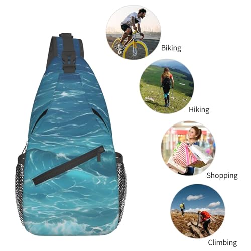 Bolso bandolera cruzado para hombre y mujer color negro miniatura 7