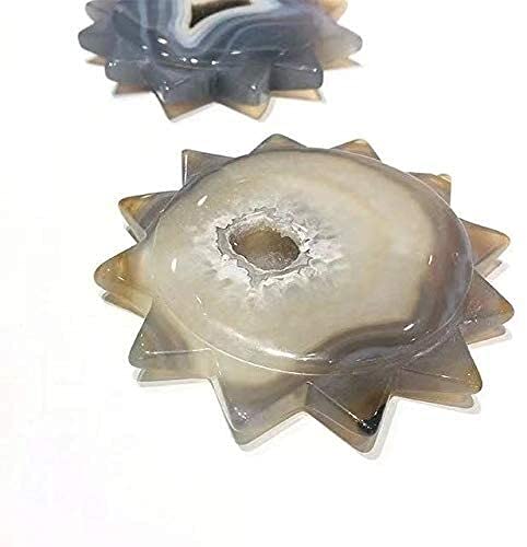 1 pc naturalny leczniczy kamień agat geode słońce kryształ rzeźbione domowe dekoracje