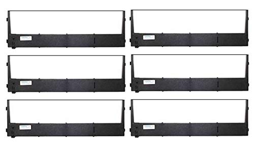SuppliesMAX Compatible Replacement for Printek Formspro 4300/4503/4603 Black Printer Ribbons (6/PK) (90729)