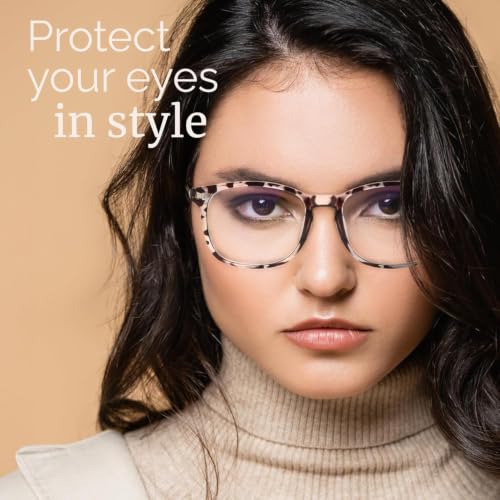 Image of MIGSIR Blue Light Blocking Glasses for Computer Gaming, Fashion Fake Helps Reduce Screen Fatigue Eyeglasses for Women Men