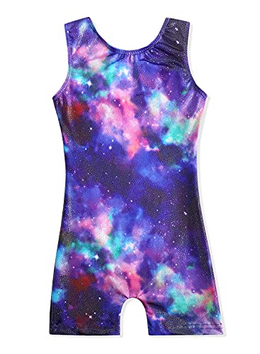Image of HOZIY Gymnastics Leotards for Girls Unicorn Aurora Rainbow Mermaid Dinosaur Cupcake Sparkle Biketard Toddlers Kids Children