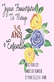  joyeux anniversaire de mariage 38 ans ensemble: Idée Cadeau Noces De Perle, Pour femme, Pour Homme - 38 Ans Ensemble