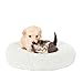 Cozywind Cama para Perros y Gatos,Mascotas Calentito Cojín Redondo Suave de Felpa (70, Blanco)