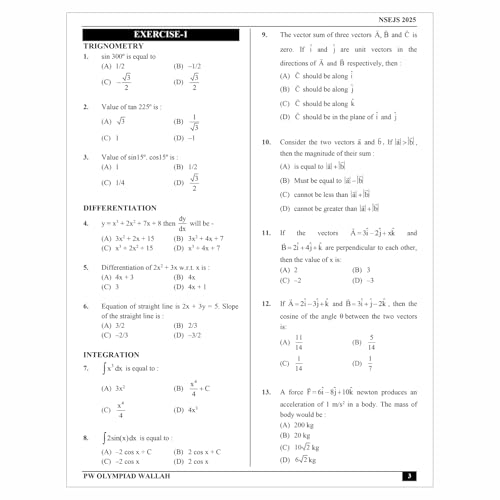 Image of PW Olympiad Wallah NSEJS Champion Series For Class 8-10 (Part-1) Complete Science Prep Guide | Ideal For NSEJS, INJSO & IJSO 2025 [Paperback] PW