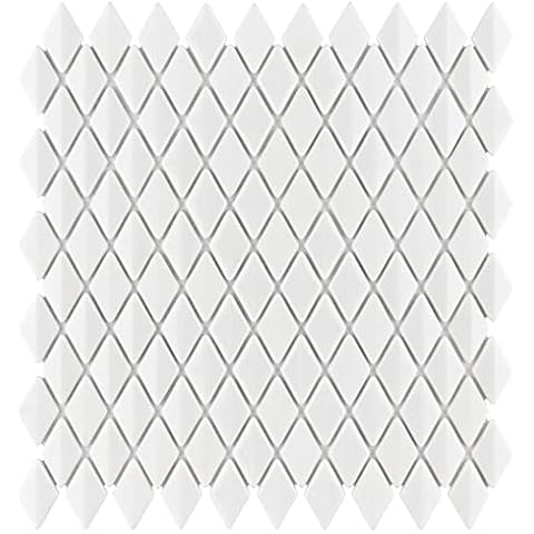 SOMERTILE Expressions Beveled Diamond Glass Tile Cover