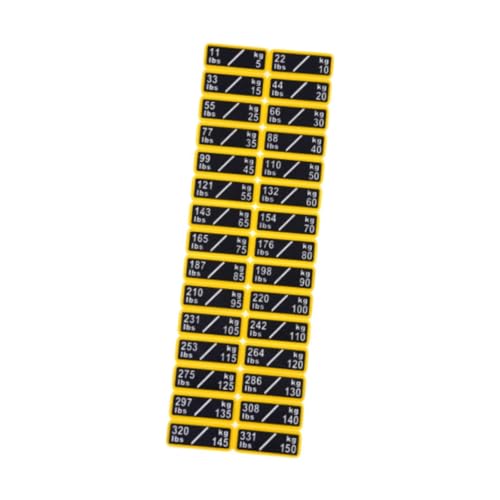 kowaku Circuit Breaker Label Sticker Weight Stack Labels Weight Number Stickers for Gym, 5 to 150kg, 3.5cmx1.3cm