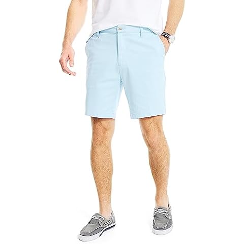 Nautica Men's Classic Fit Stretch Chino Shorts Cover