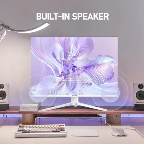 Image of Gawfolk 28 inch UHD 4K Computer Monitor, IPS Ultra HD (3840x2560p) Screen, 3:2, 1.07 Billion Colours, 128% sRGB, Built-in Speakers, 178 Wide Viewing Angle DisplayPort 1.4 & HDMI 2.0, White