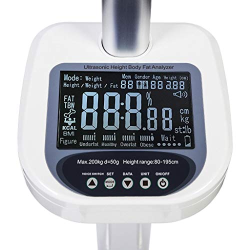Báscula digital plegable plataforma ABS con medición BMI miniatura 4