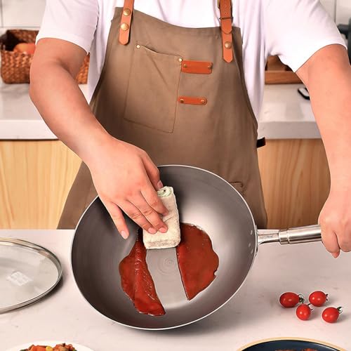 Wok de Aluminio Titanium con Tapa de Vidrio 34 cm miniatura 2