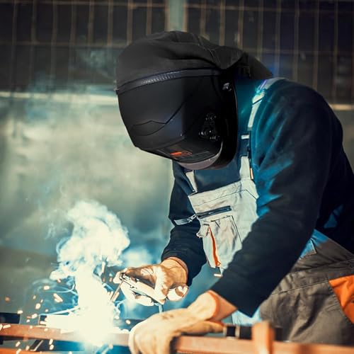 Housse de casque de soudage en coton : finies les brûlures de nuque à l'atelier