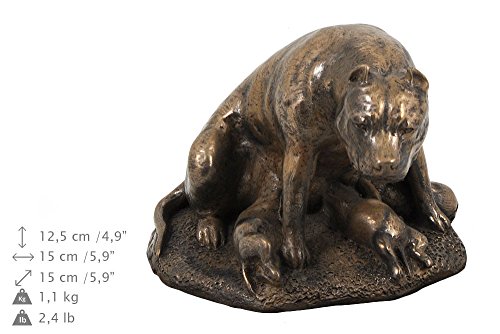 Urne pour les cendres de chien de grande capacité 5L en bronze coulé - 6