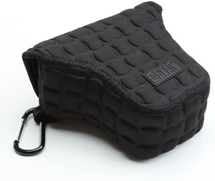 USA Gear Compact Camera Pouch Padded Neoprene Camera Sleeve Compatible with Sony ZV-1, Panasonic Lumix, Canon PowerShot, Olympus PEN, Nikon1, more Small Mirrorless Cameras 4.5 x 4.5 x 3 in