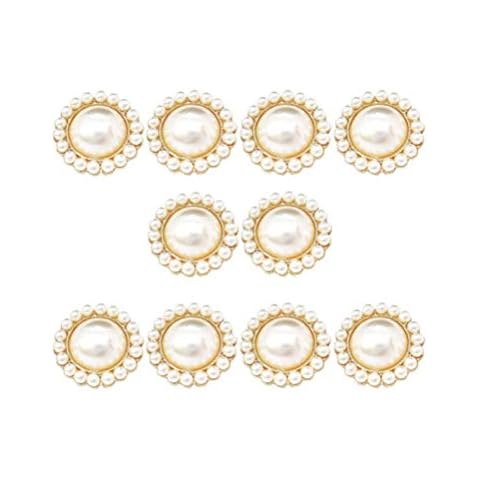 HEALLILY Botones de Perlas para Costura Cover