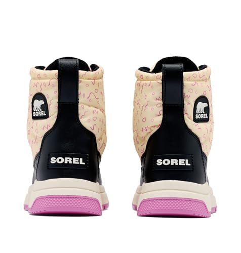 Sorel Youth Whitney III Mid Waterproof Winter Boot, Honey White/Black, 6 by Sorel - Image 3