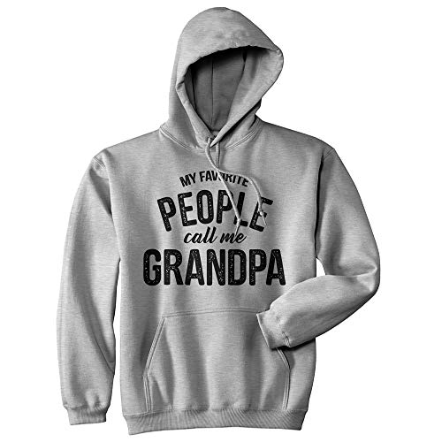 My Favorite People Call Me Grandpa Hoodie Funny Grandfather Novelty Sweatshirt Crazy Dog Novelty Hoodies Perfect Birthday For Dad Soft Comfortable Funny Ho Heather Grey Xxl #TOP24