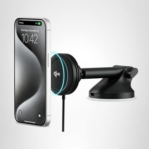 iOttie Velox Qi2 Mini: Magnetic Wireless-Charging Car Mount (Dashboard & Windshield) — view 10