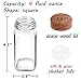Churboro 24 Spice Jars with 547 Labels - Glass Spice Jars with Shaker Lids - 4 Oz Square Spice Containers with Acacia Wood Lids, Chalk Pen, Funnel- Seasoning Jars for Spice Rack, Cabinet, or Drawer