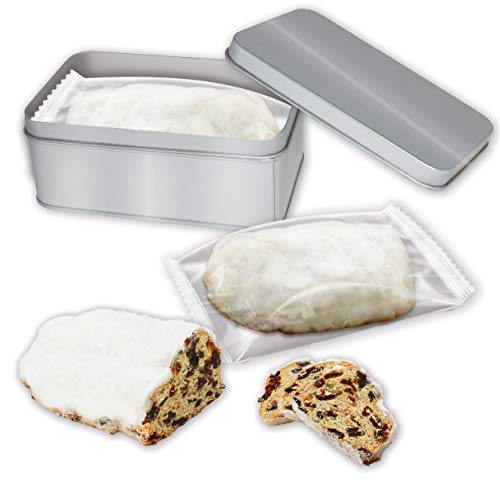 Marzipanstollen 200g in neutraler Dose von LEBKUCHEN WELT