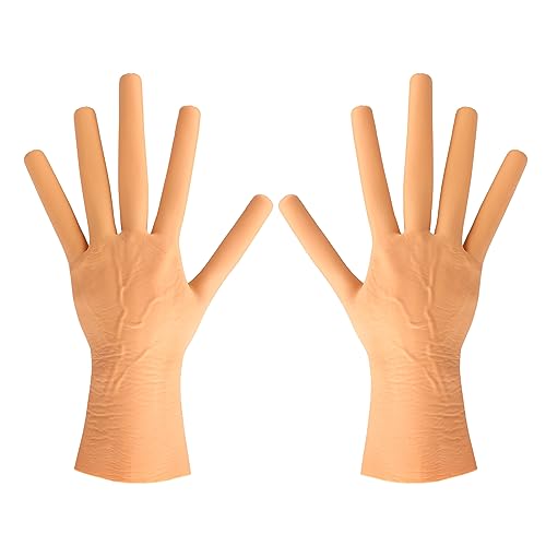 TINAYAUE Devil Realistic Gloves Halloween Fancy Dress Party Cosplay Costume Horror Zombie Hands Gloves for Adults Teens