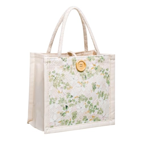 HSOOVZN Women Tote Bag,Lace Embroidery Canvas Bag Mini...