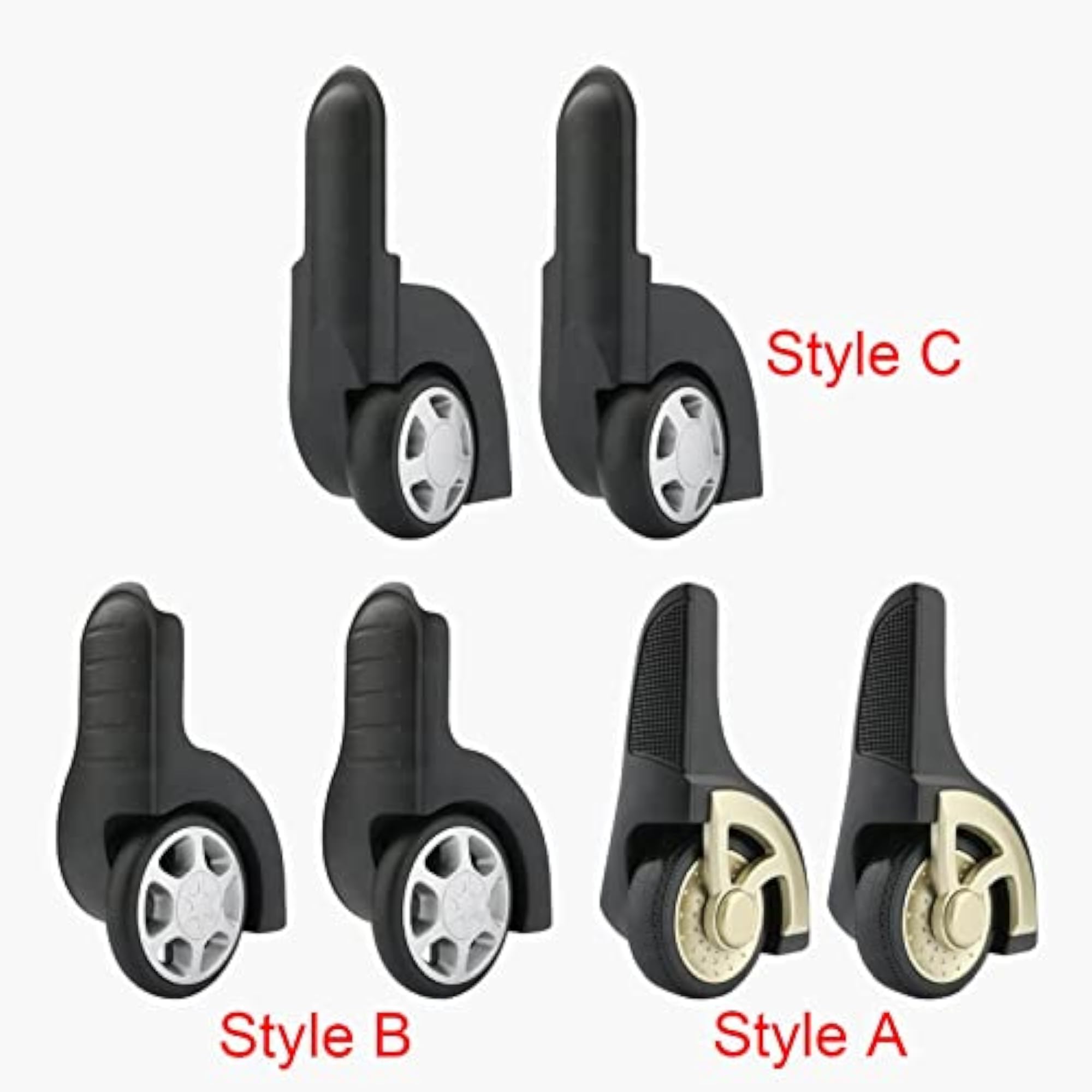 2X Swivel Caster Wheels for Suitcase Traveling