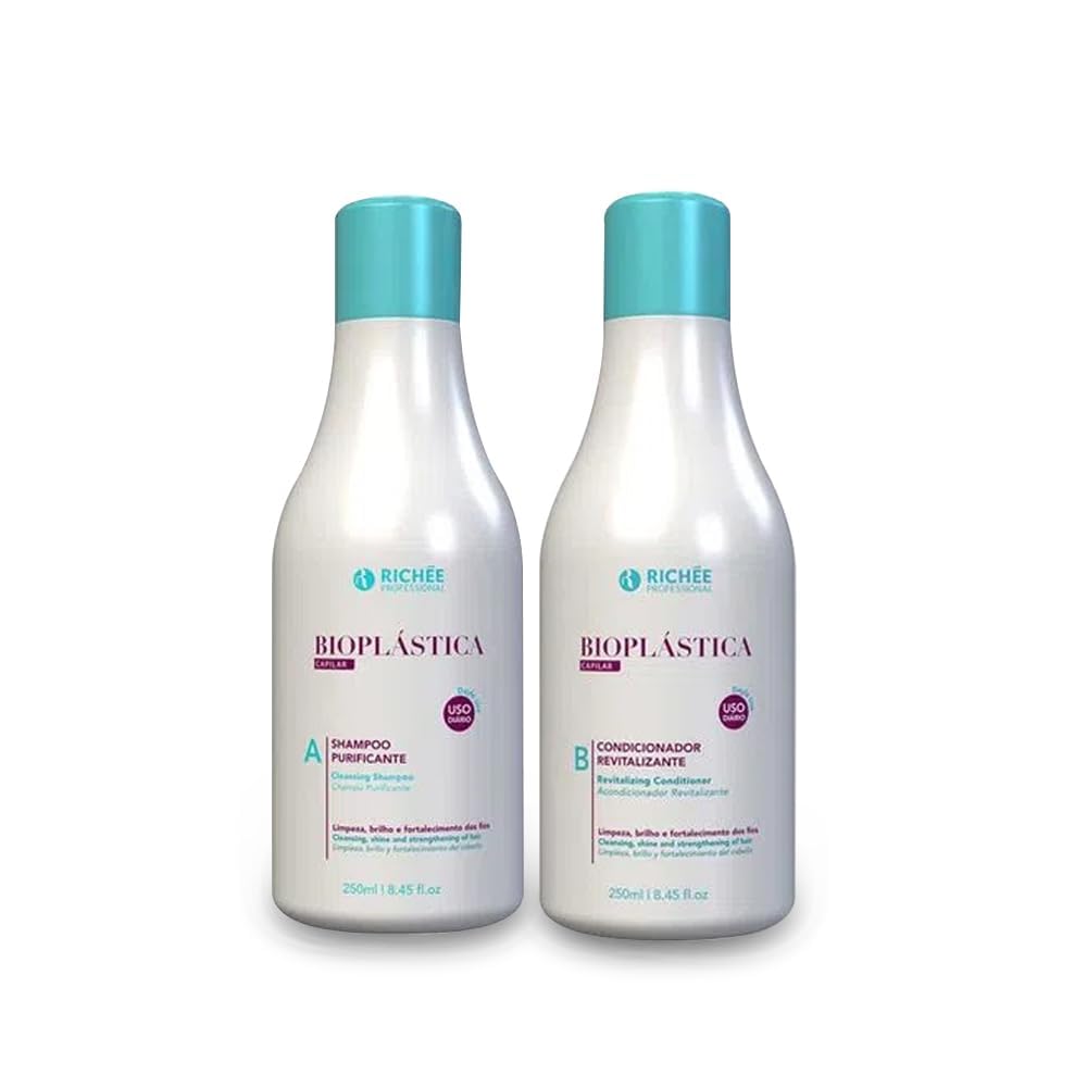 Richée Professional | Bioplastica Home Care Kit | Shampoo And Conditioner | (2x) 250 ml / 8.4 fl.oz.