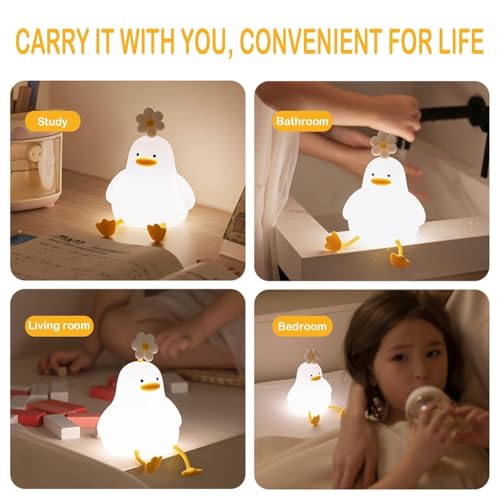 Lámpara táctil recargable de silicona con luz regulable miniatura 6