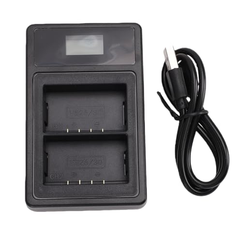 Acogedor VB26 VB26B 30 �o�b�e���[�p�f���A���o�b�e���[�}���[�d��A5W X 2 �o�͂̃X�}�[�g�f�B�X�v���C LCD �J�����t���b�V���[�d��AV1 V850III V860III MF R76 Ring72 AD100Pro