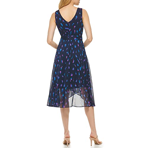DKNY-Womens-Sleeveless-Faux-Wrap-Dress