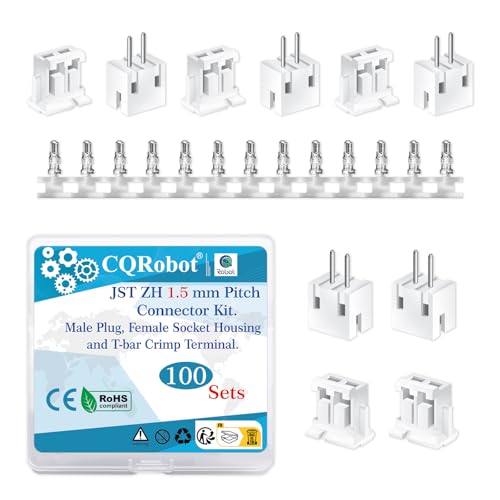 Image of CQRobot JST ZH 1.5mm Pitch 2-Pin Electronic Computer Connector Adapter