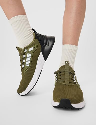 Image of PUMA , Unisex-Adult, Retaliate 3, Olive-Black, Running Shoe, 7UK, (31343304)
