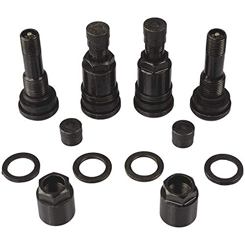 HASKYY 4 x SCHWARZ Metallventile I Stahlventile I Universal Felgenventile I 11,3 mm NEU