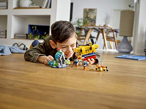 LEGO 60264 City Ocean Exploration Submarine mit U-Boot, Korallenriff, Unterwasserdrohne, im Dunkeln leuchtenden Seeteufel und 4 Meeresforscher-Minifiguren, 286 Teile (englische Version) – Bild 4