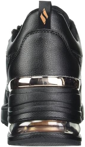 Skechers Women's Million AIR Sneaker, 7.5 Black | Image 2