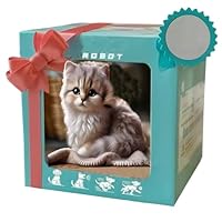 Realistic Cat Robot, 2025 New Ai Robot Cat Plush Toy, Interactive Robotic Animal Toy That Act Like Real Cats, Cute Electronic Pets Gift for Kids and Adults