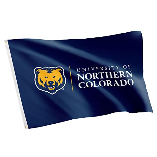 Desert Cactus University of Northern Colorado UNC Flag - 3 x 5 Feet Bears Banner, Indoor/Outdoor Durable Fabric, 100% Polyester Design (Style 1)