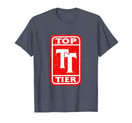 Red Top-Teir Red Graphic T-Shirt, Men, Heather Blue, Large