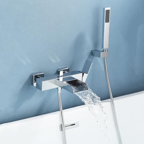 Robinet de baignoire cascade MOCHAMIK mitigeur mural chrome