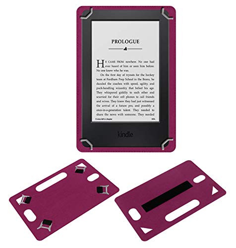 Image of Acm Leather Back Hand Case Compatible with Kindle 6 inch E-Reader Tablet Cover Pink