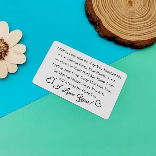 Couple Gifts for Boyfriend Girlfriend Anniversary Wallet Card Long Distance Relationship Gifts Husband Gift from Wife Valentines Day Christmas Birthday Gifts Deployment Gifts Metal Wallet Card3