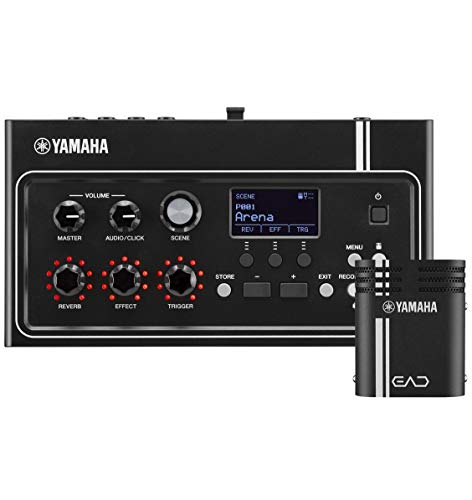 Image of Yamaha EAD10 Electronic-Acoustic Drum Module with Stereo Microphone and Trigger,Black | Xy Stereo Mic Plus Kick Trigger, 50 Presets /200 User Scenes, Up to 6 Triggers, USB Audio and USB Flash Record
