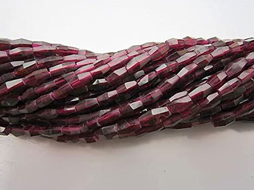 Garnat perles créations de mode bohème chic avec pierres fines facettées lohi 3x7mm LKBEADS