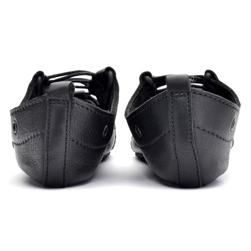 Irish Dance Pumps Soft Shoes - Leather Upper, Split Sole, Shock Absorbing Insole - UK Sizes4