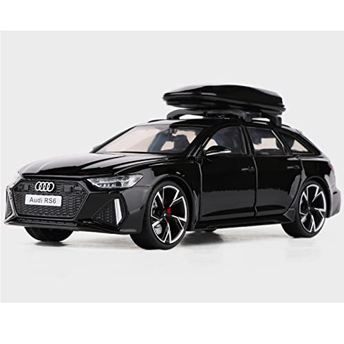 1/32 for Audi RS6 Avant Alloy Station Wagon Car Model Diecast Metal Toy Vehicles Car Model Simulation Sound and Light Kids Toys Gift (Color : A)