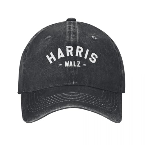 Casquette Harris Walz effet lavé vieilli style chapeau snapback unisexe